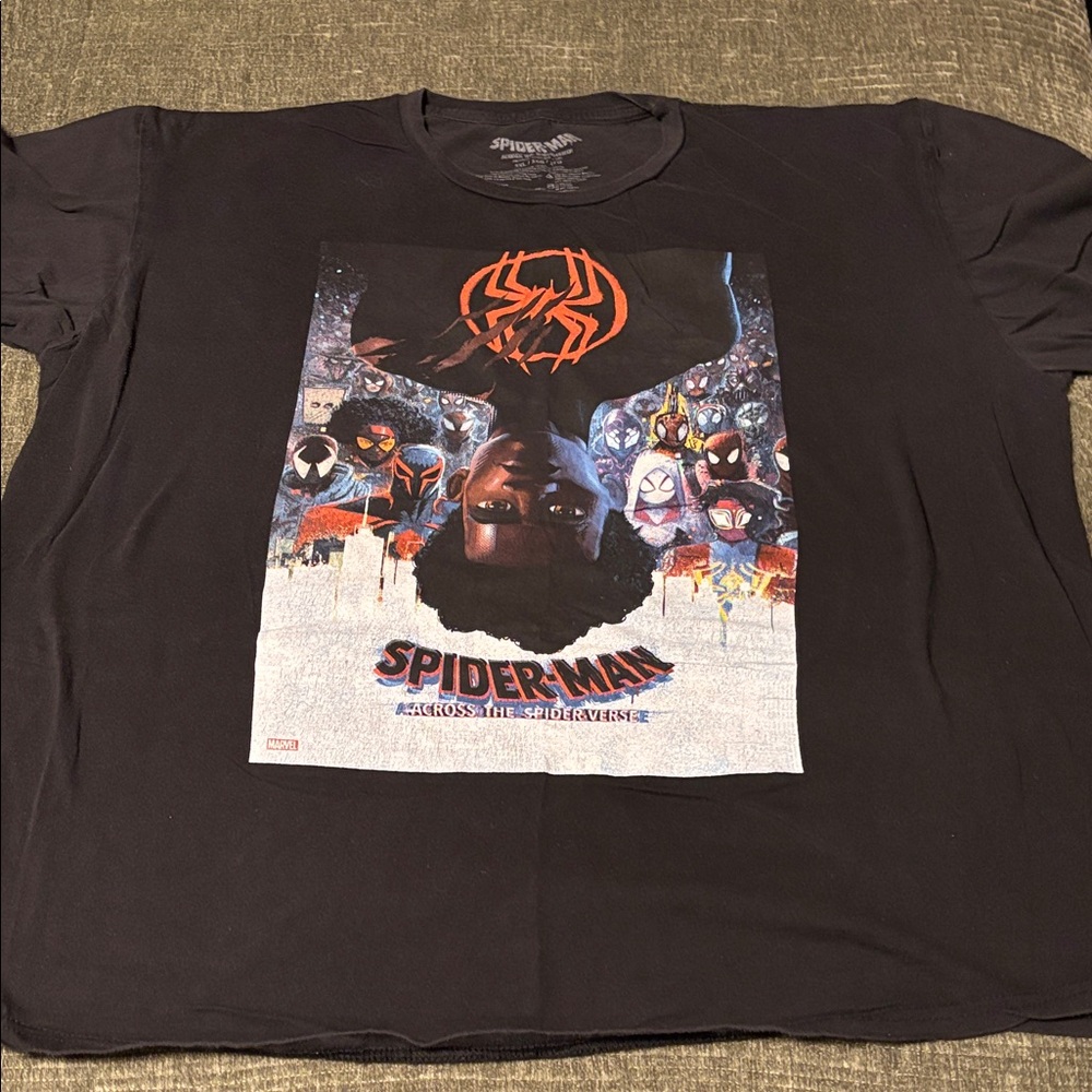 Marvel Spider-Man Across The Spiderverse Graphic Tee Size 3XL